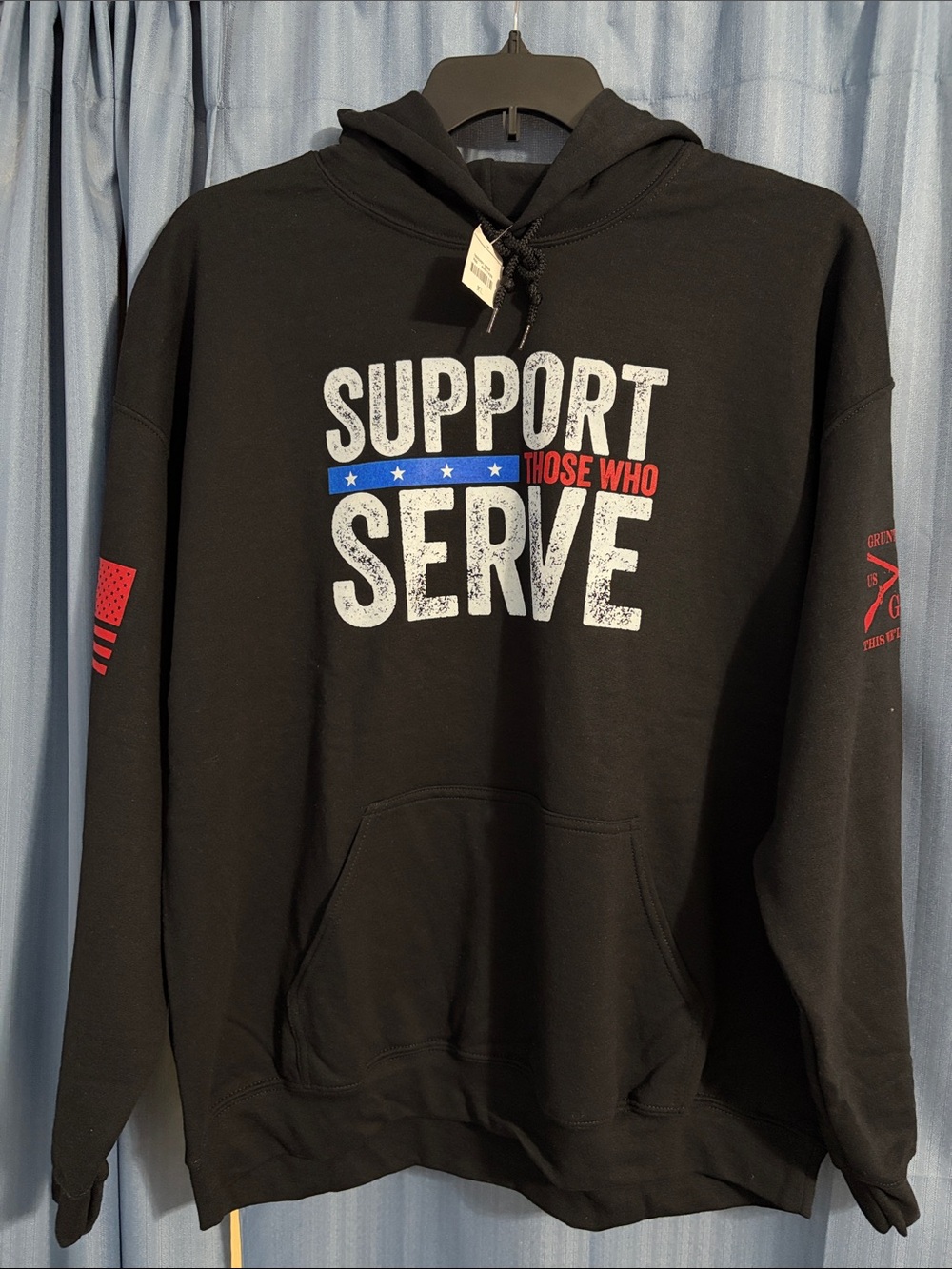 Grunt Style Limited Edition Support Those Who Serve Pullover Hoodie Men’s XL